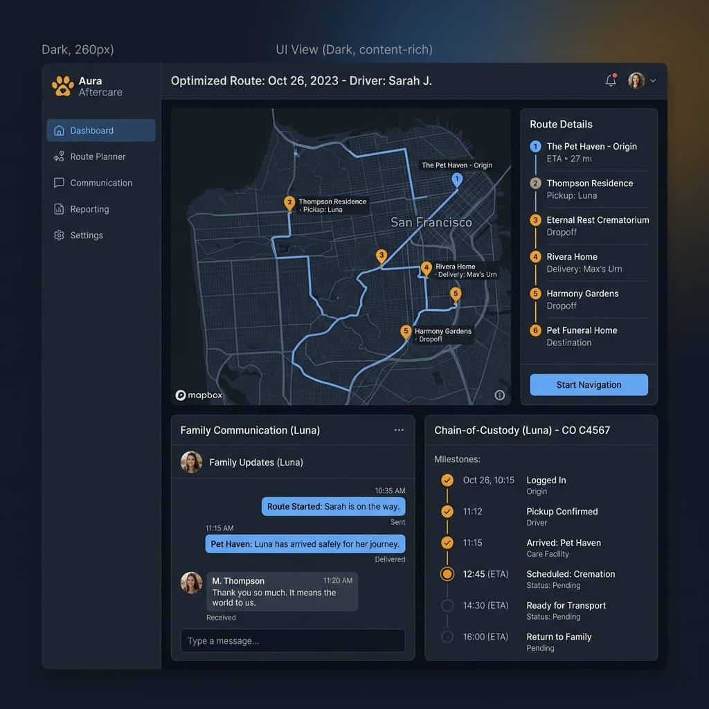 GPS Tracking for Pet Aftercare Removals